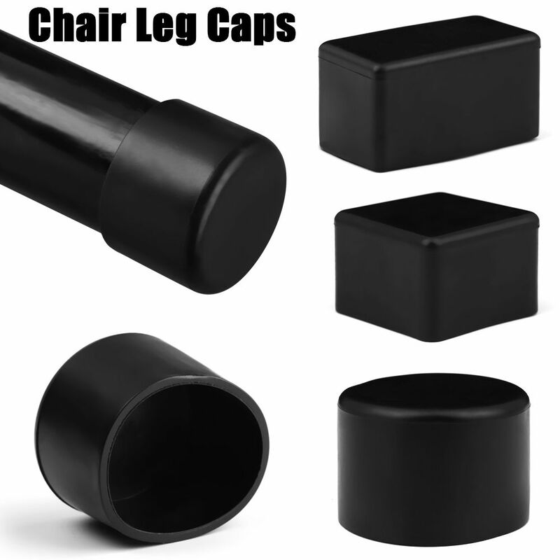 Cadeira Leg Rubber Caps, Móveis Nivelamento Pés Protector Pads, Tampas de Mesa, Meias Hole Plugs, Capa Dust, 4Pcs por Conjunto