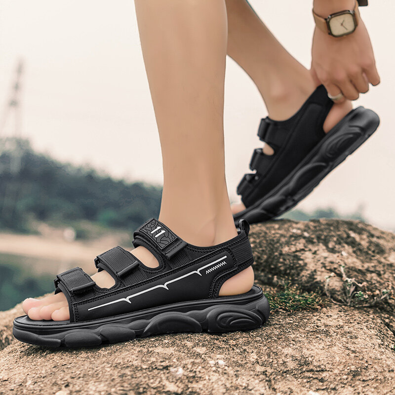 Men's Sandals Comfortable Casual Outdoor Indoor Lightweight Non-Slip Breathable Summer Quick Drying Sandals for Male