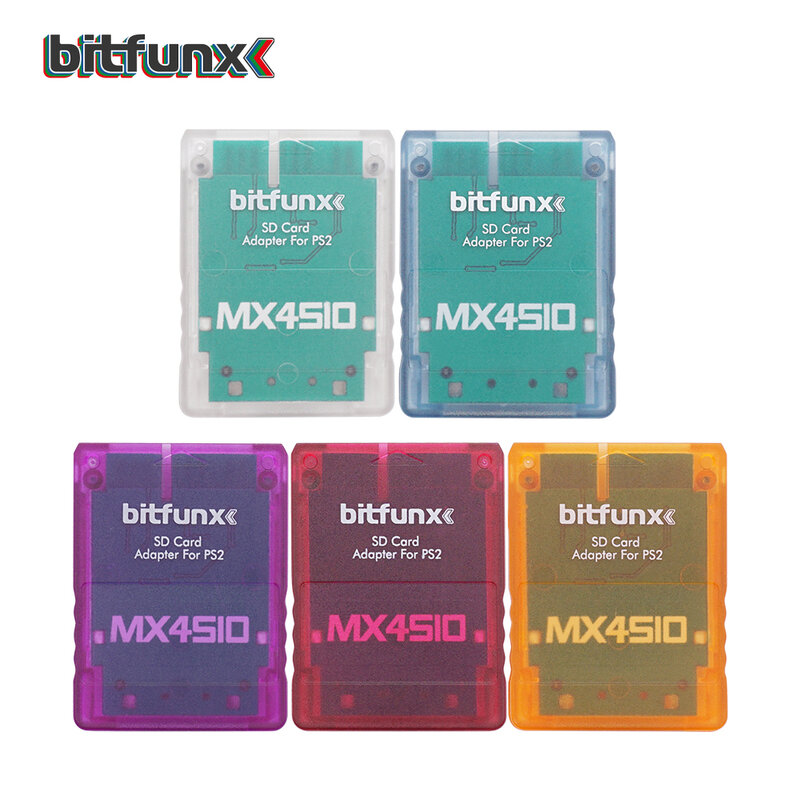 Bitfunx PS2 소니 플레이스테이션 2 콘솔용 SD 카드 어댑터, MX4SIO SIO2SD