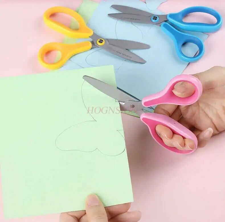 Forniture scolastiche forbici di sicurezza per bambini mini cute round head non fa male alle mani forbici artistiche tagliate a carta