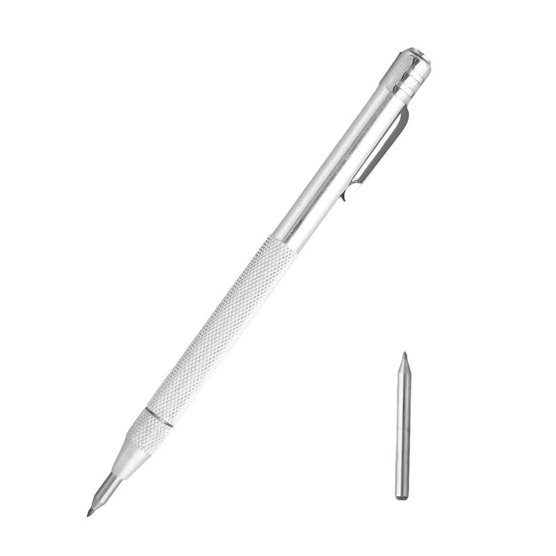 Utensili manuali sostituzione penna Scriber carburo di tungsteno pratico stile penna punta in carburo di alluminio da 14cm per incisione di lamiere