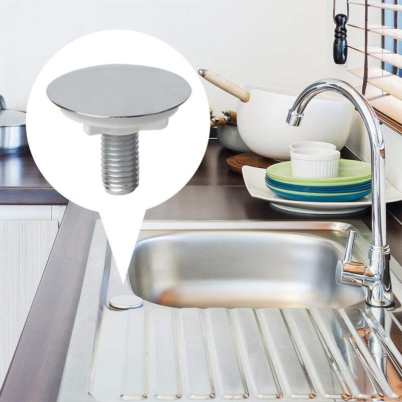 Coperture per fori per rubinetto per lavello da cucina da 49mm copertura decorativa in ABS cromato forniture da cucina adatte a fori di troppopieno Standard da 16 ~ 35mm