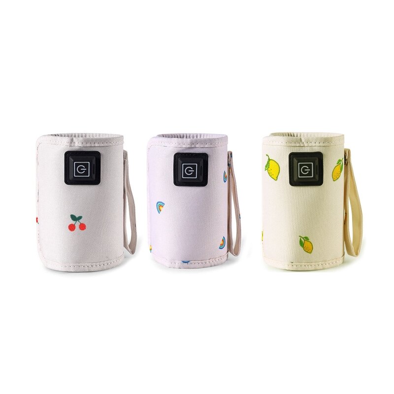 กระเป๋าอุ่นขวดนมแบบพกพา USB สำหรับเดินทางเครื่องอุ่นนมขวดนมสำหรับทารก