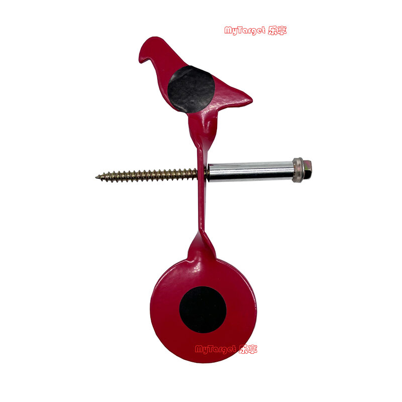 Vermelho e preto plinking alvo pombo cabra tiro prática de 360 graus de rotação, estilingue bbs caça esportes jogos da família