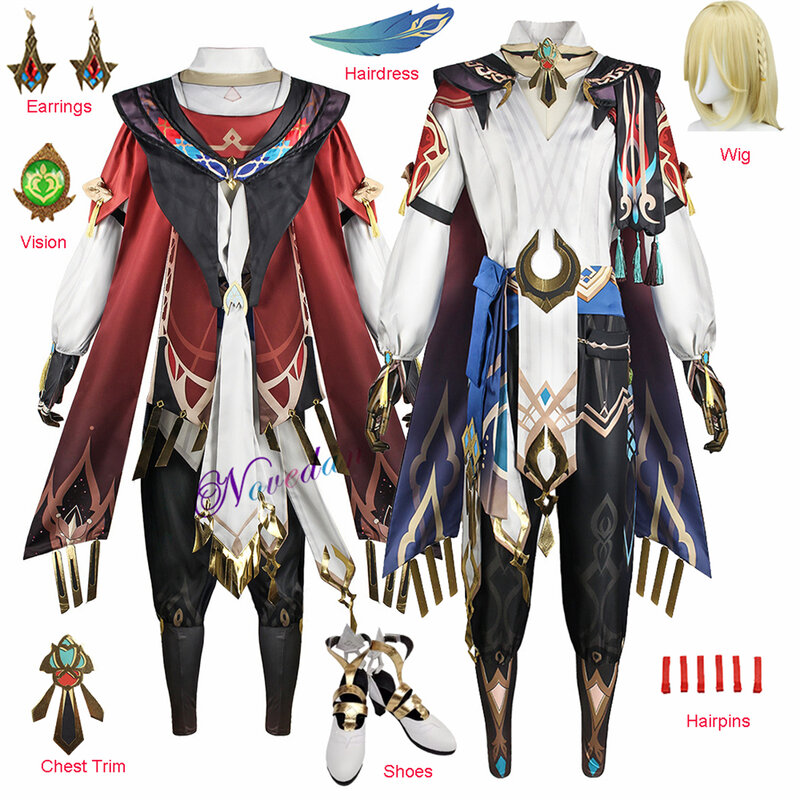 Game Anime Cosplay Kaveh Cosplay Oversize Outfit Shoes Wig Accessories Cosplay Costume Halloween Party Clothes