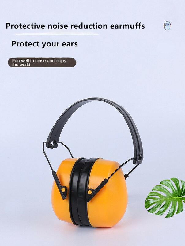 Penutup telinga tahan kebisingan dengan tutup telinga pelindung lipat tahan benturan yang dapat disesuaikan untuk pengurang kebisingan dan isolasi suara