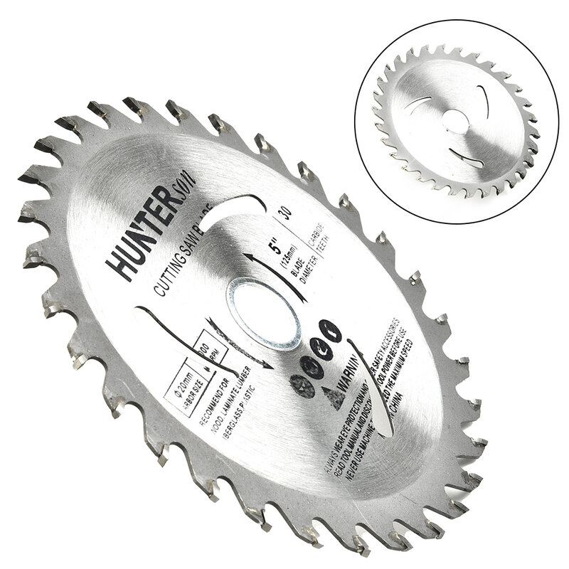125mm Saw Blades Circular Saw Blades Wood Cutting Disc For Woodworking 30Teeth 20mm Bore Saws Accessories Power Tools