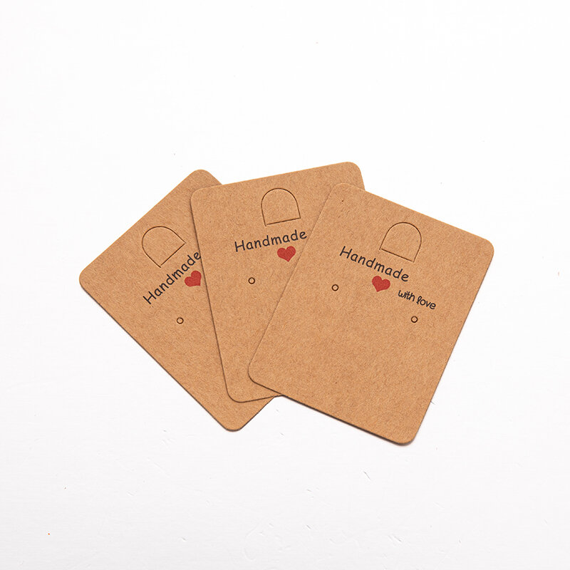 50 buah kartu tampilan anting karton untuk DIY pemegang perhiasan menjual Organizer bisnis kecil label kemasan bahan persediaan