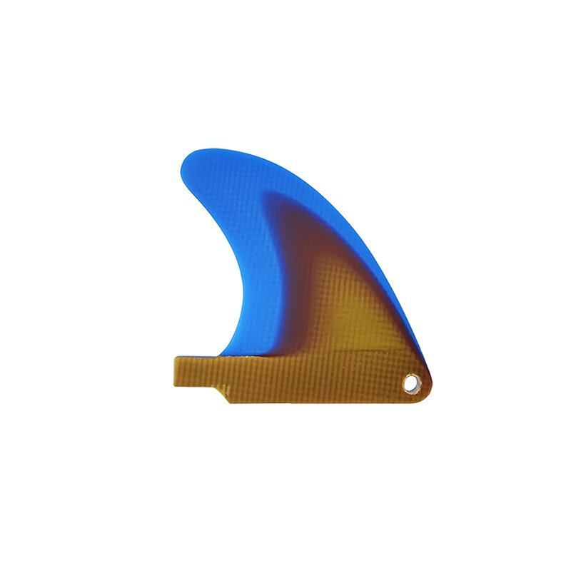 UPSURF z włókna szklanego Mini płetwa do deski surfingowej brelok 10 sztuk/zestaw niebiesko-pomarańczowy klucz gradientowy Chian Surfing prezent kluczowe akcesoria