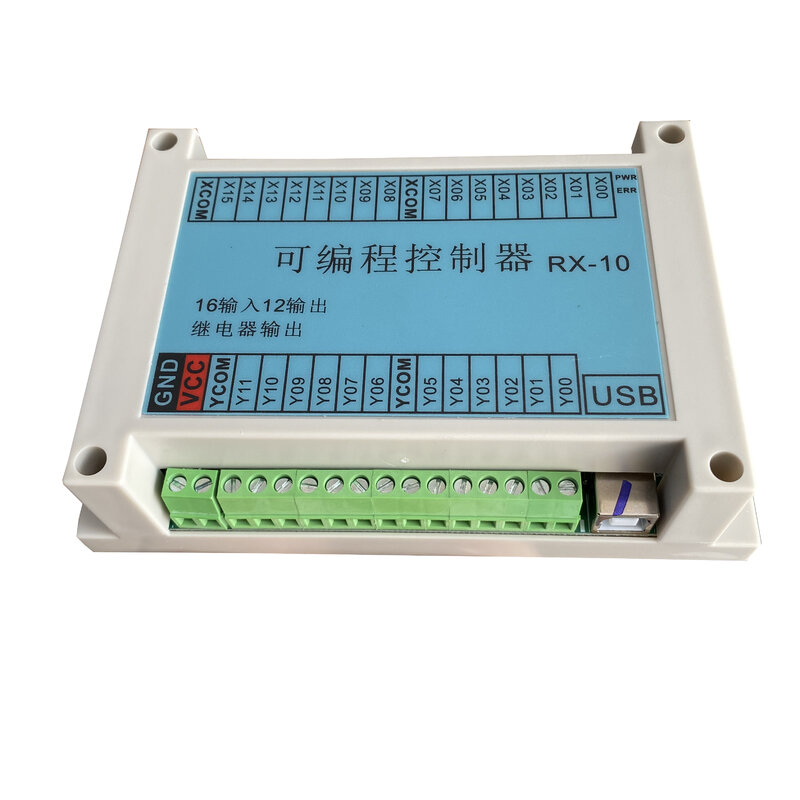 RX-10 간단한 PLC 프로그래밍 가능 컨트롤러, 휴대폰 태블릿 순차 제어 전자기 밸브, 12-24V