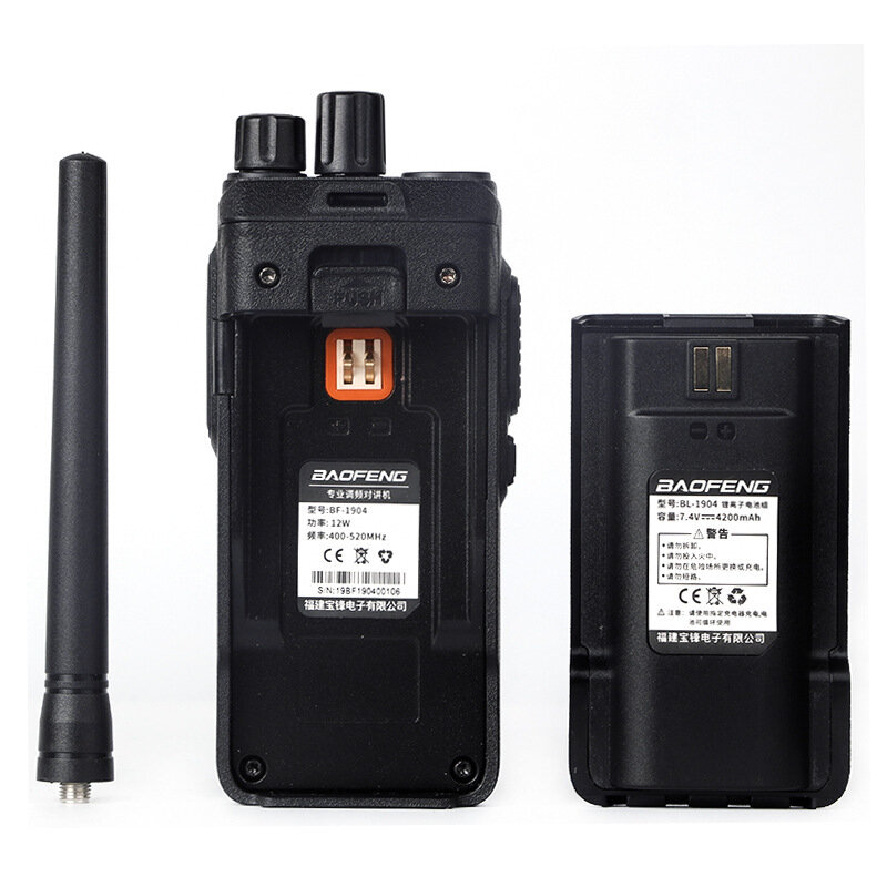Baofeng BF-1904 tragbares walkie talkie 12w 400-520mhz 4200mah radios bf1904 drahtlose kommunikation transceiver intercom