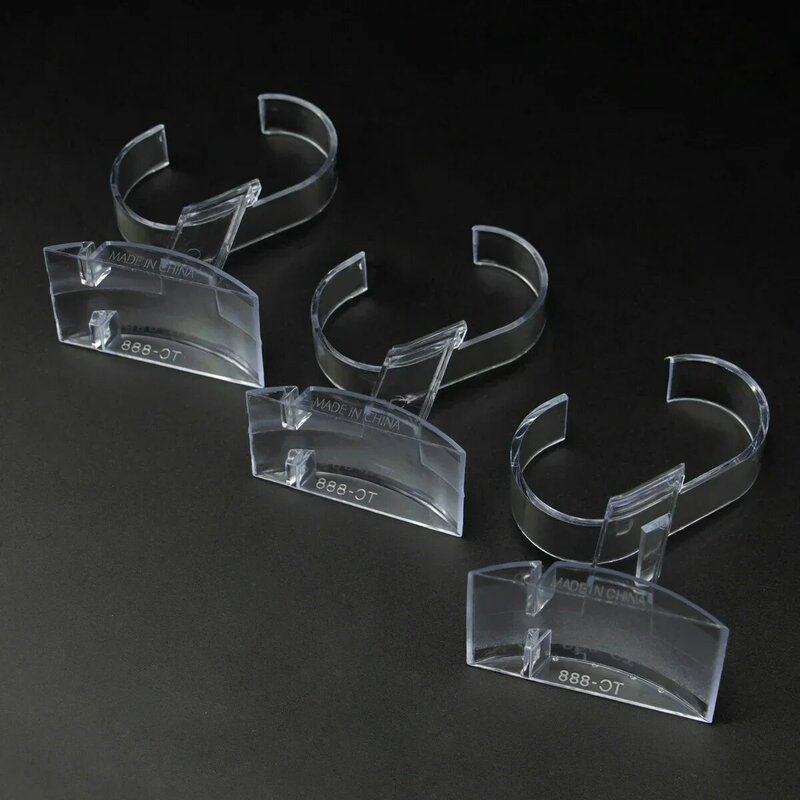 1Pcs Plastic Wrist Watch Display Rack Holder Sale Show Case Stand Tool Clear Jewelry Packaging Total Height Watch Display Stand