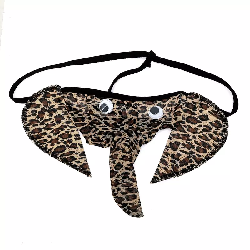 Bolsa de pênis de elefante masculino Tanga, Cordão G, Roupa Interior Gay Engraçada, Lingerie erótica, Cuecas Sexy, Novidade