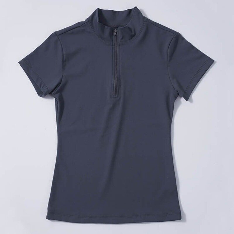 여성용 승마 반팔 티셔츠, 승마 장비, 승마 의류, 2024 패션