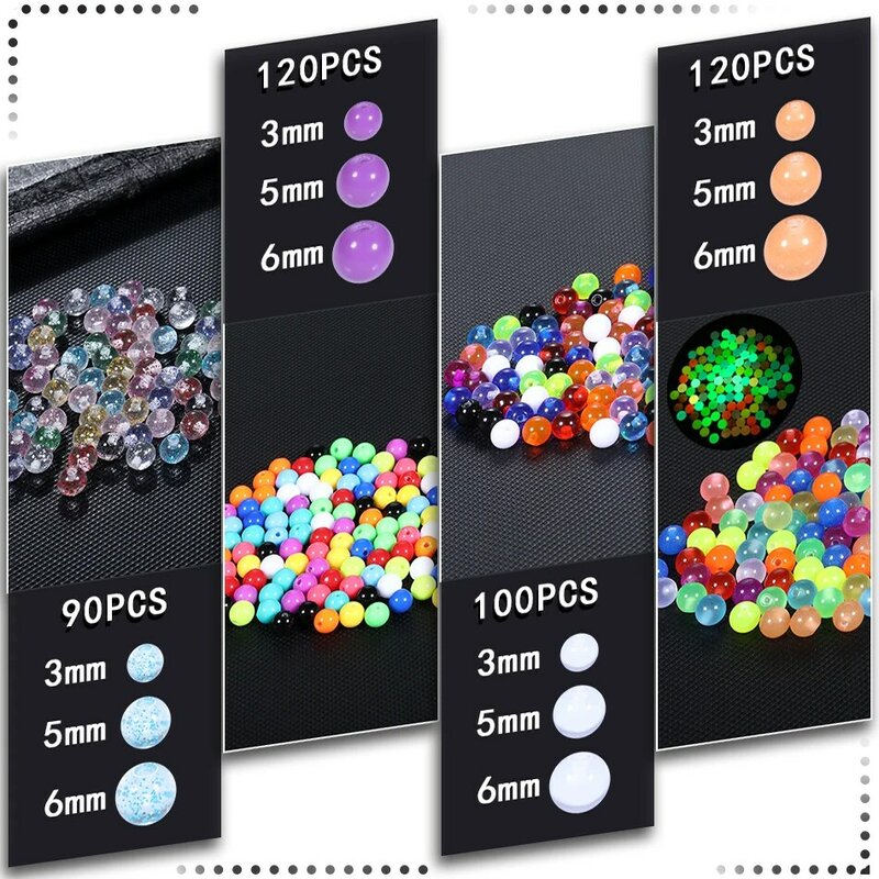 Оптовая продажа, разноцветные блестящие шарики для пирсинга живота, бровей, 3 мм, 5 мм, 6 мм