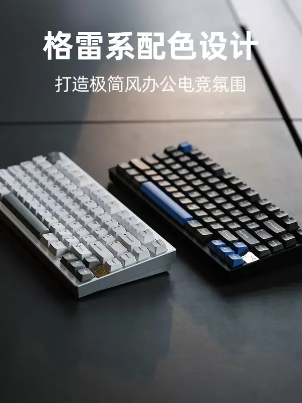 Keynouo AL75 klawiatury mechaniczne bezprzewodowe aluminiowe klawiatury Bluetooth 3 tryby Hot Swap uszczelka niestandardowe klawiatury do gier Rgb