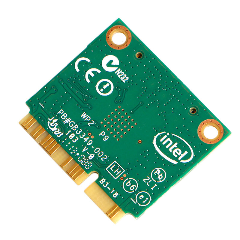 インテル 7260 7260HMW Mini PCI-E 2.4G/5Ghz Wlan Wifi 用デュアルバンドワイヤレスカード