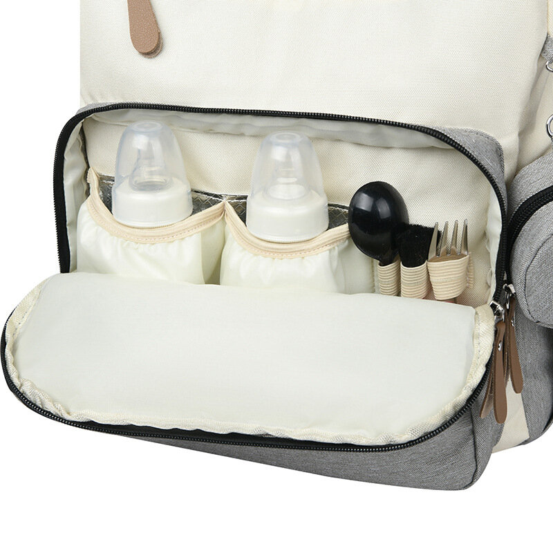 Модный рюкзак для подгузников, сумки для мам, вместительные сумки для детских подгузников, водонепроницаемые дорожные сумки для мам