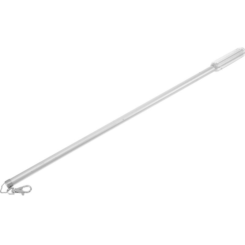 Batang tarik tirai aluminium, jepret logam dorong 21.8 inci, tongkat pembuka buta tirai Grommet