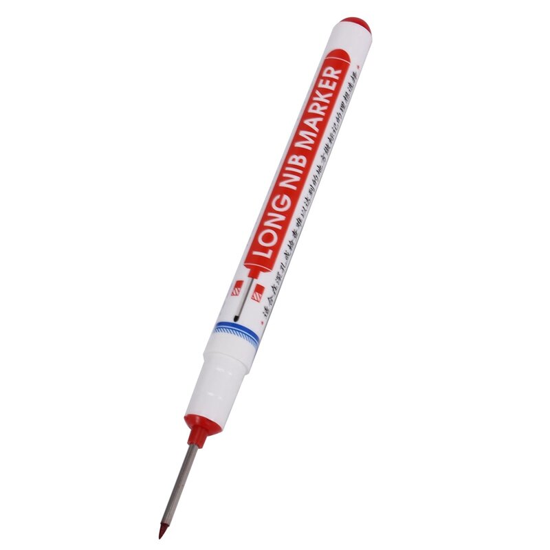 16 Multi-Purpose Deep Hole Marker Pens Long Nosed Marker Deep Drill Hole Long Nib Scriber Carpentry Colorful Marker Pen