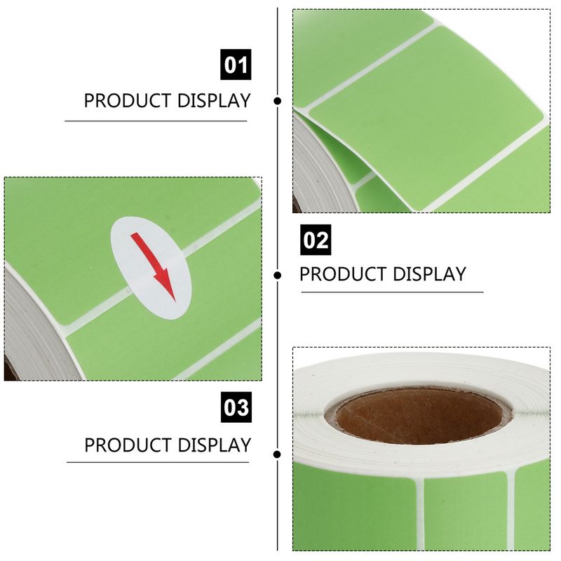 Etichette per stampanti termiche adesivo per unghie in carta adesivi vuoti tascabili nastro adesivo per ufficio