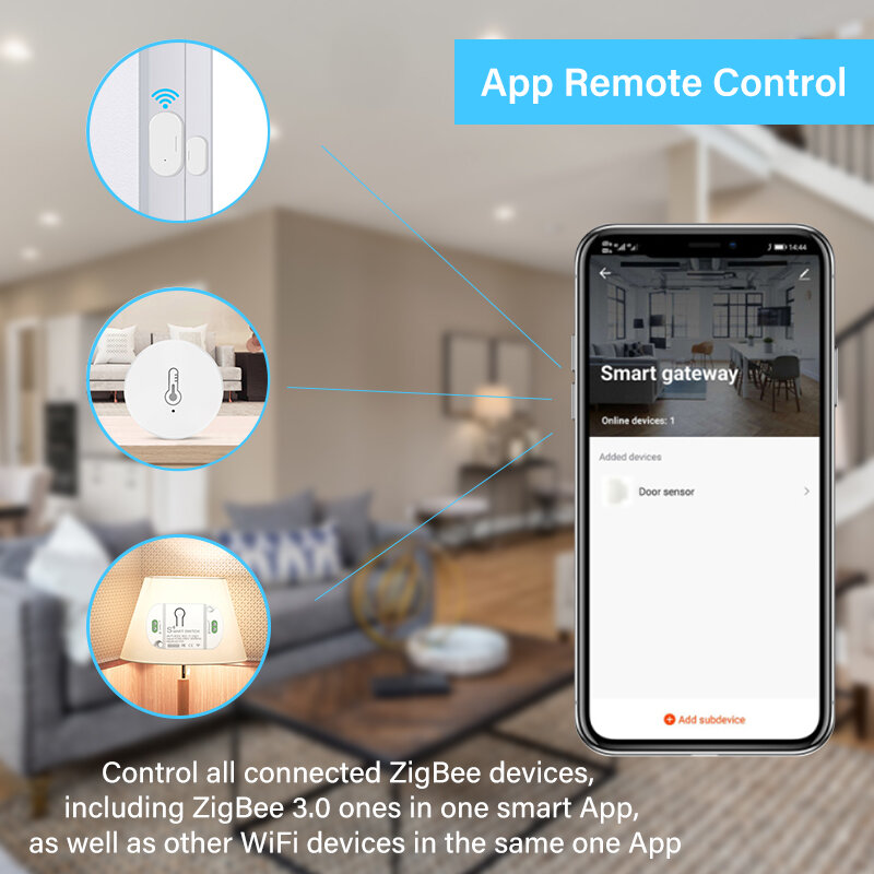 Tuya ZigBee Multi-mode Gateway Hub Smart Home WiFi Bridge Bluetooth Mesh Smart Life Remote Control Works With Alexa Google Home
