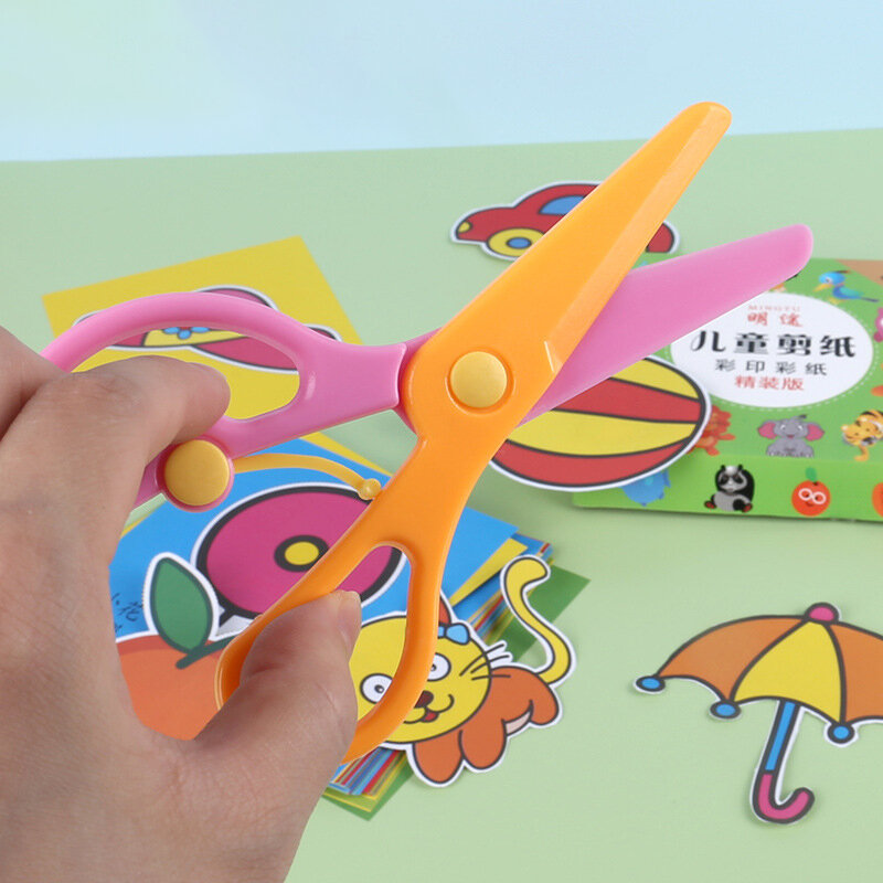 48/90pcs umiejętności nożycowe zestaw zabawek dzieci wycinanie zeszytu ćwiczeń do nauki w wieku przedszkolnym poznawanie zwierząt owoce PaperCraft