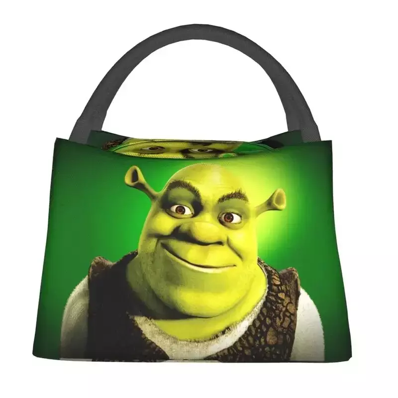 Cartoon Monster Shrek isolierte Lunch-Taschen für Frauen auslaufs ichere Kühler Thermal Bento Box Office Picknick Reise