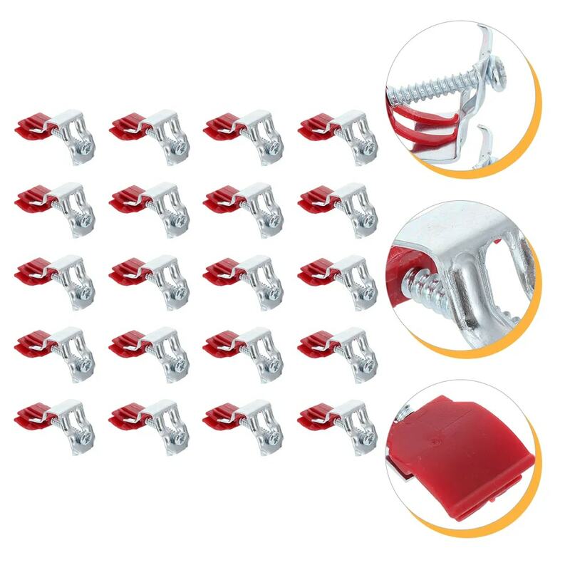 20 Pcs Sink Mounting Clips Kitchen Adapter Support Parts Organizer Installation Fixed Tops Bow Stand Accessory Cable
