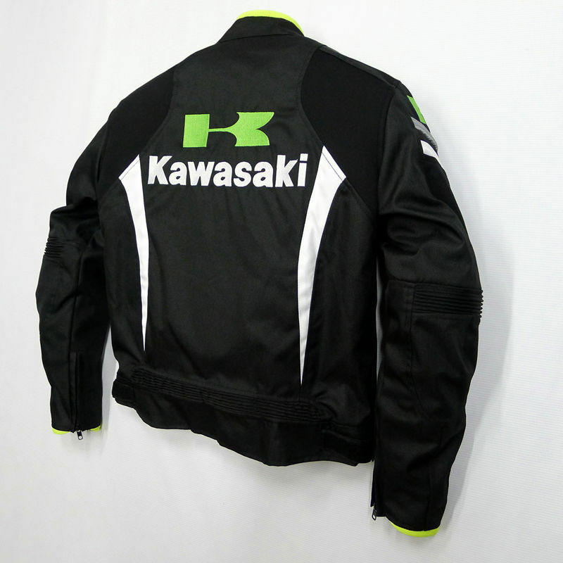 Setelan berkendara motor Kawasaki pria, mantel sepeda motor Kawasaki tahan angin dan hangat empat musim balap Su