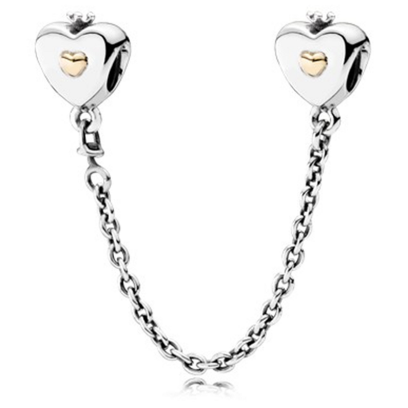 Nouvelle mode, sac de perles original et exquis, chaîne de sécurité de couronne de goutte d'eau, adapté aux bijoux g originaux de Pandora pour femmes
