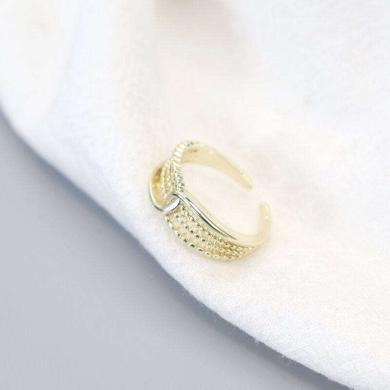 Wysoka imitacja galwanizowany damski złoty pierścionek akcesoria mody