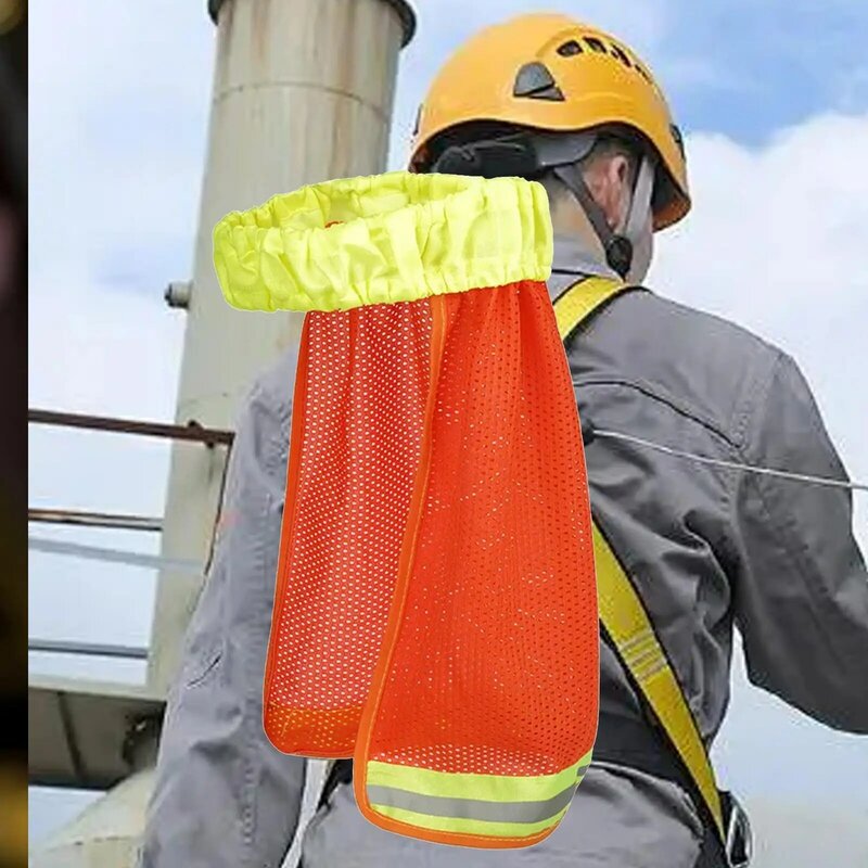 Penutup leher, topi keras naungan leher bernapas naungan leher pendingin penutup pelindung matahari untuk pekerja konstruksi di luar