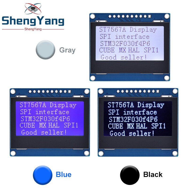 Placa de exibição gráfica para Arduino, Painel LCM, Módulo LCD, Matriz de Pontos, TZT 12864 SPI, ST7567A, COG, 128x64