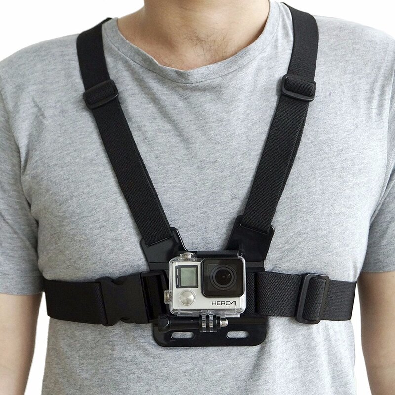 Harness sabuk tali dudukan dada ponsel, untuk 360 penjepit ponsel untuk iPhone 13 Xiaomi Samsung Gopro Hero 10 9 8 7