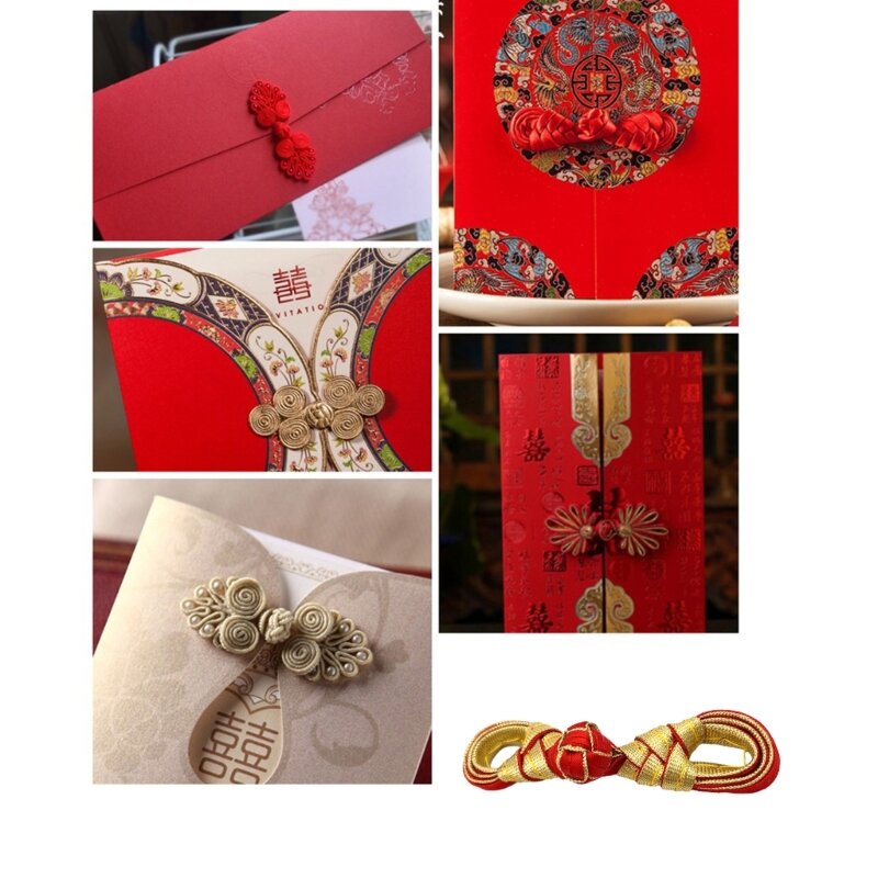 Nút hình dạng Pipa rỗng Trung Quốc Quần áo Trung Quốc Phụ kiện may trang trí