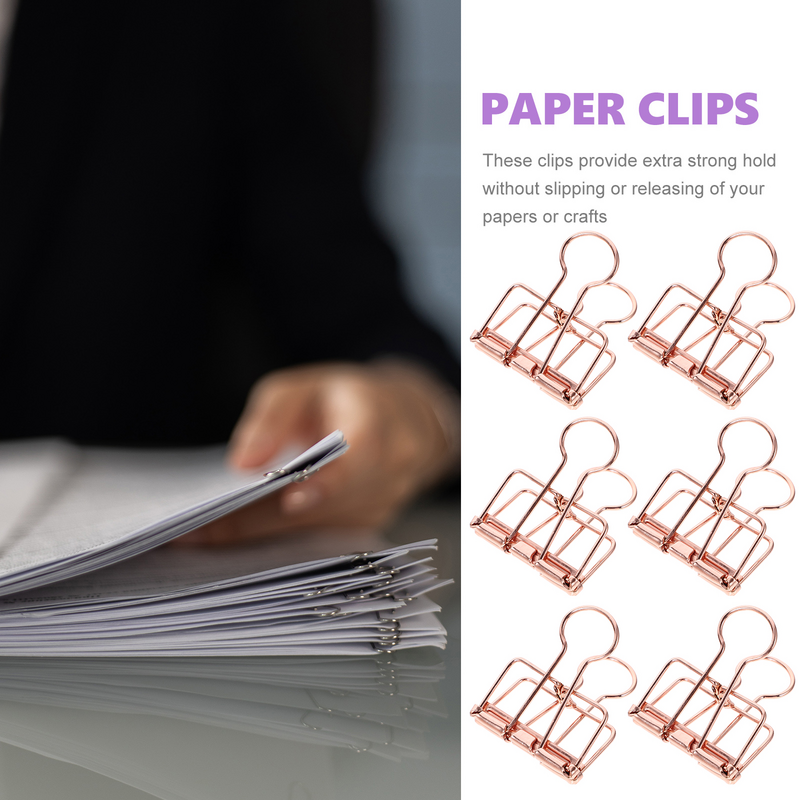Clipes de metal para documentos e papel, Small Dovetail, Book Clips, Home Supplies, Escritório e Casa, 10 PCs