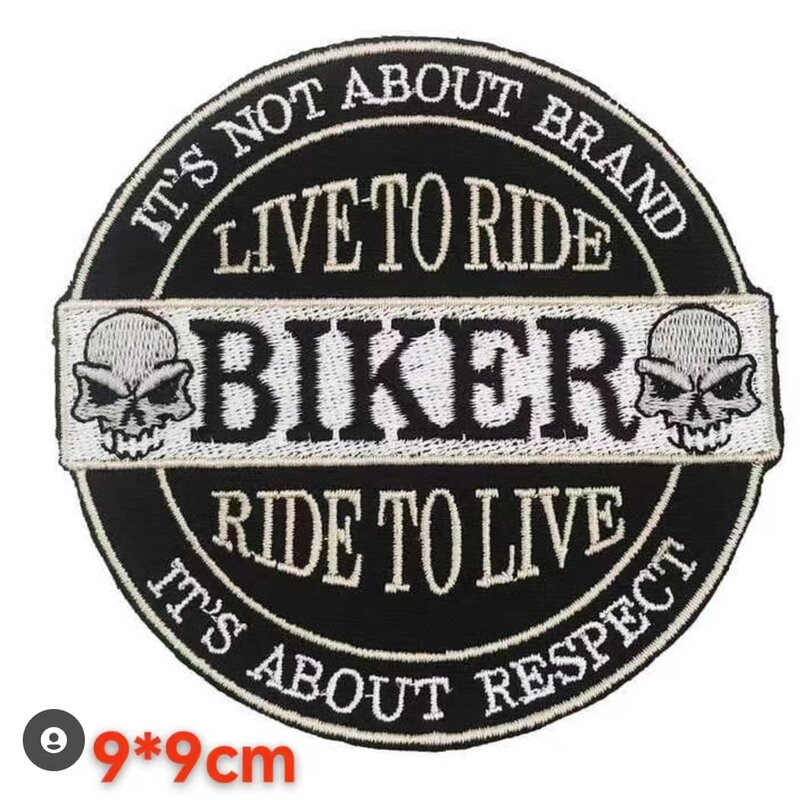 3 teile/los Motorrad Biker Stickerei Eisen auf Patches für Jacke nähen auf Lieferungen Aufkleber Kleidung Zubehör Hut Abzeichen