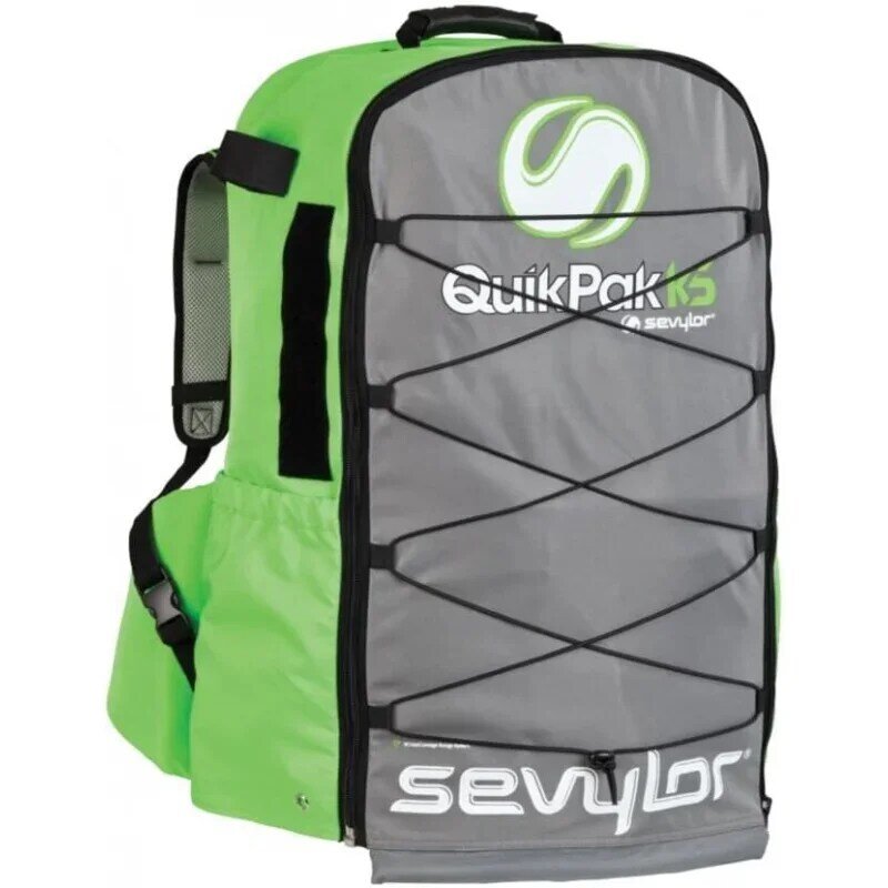 Sevylor QuickPak K5 24 게이지 PVC 폴리에스터, 1 인용 팽창식 스키, 핸드 펌프, 패들, 이중 잠금 밸브, 휴대하기 쉬운 B