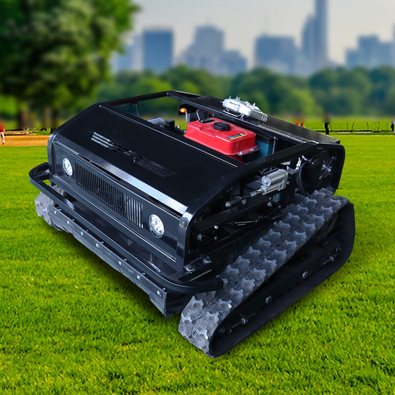 Multi-functional Remote Control Crawler Lawn Mower For Wasteland Mower Lawn Mower 80mm width