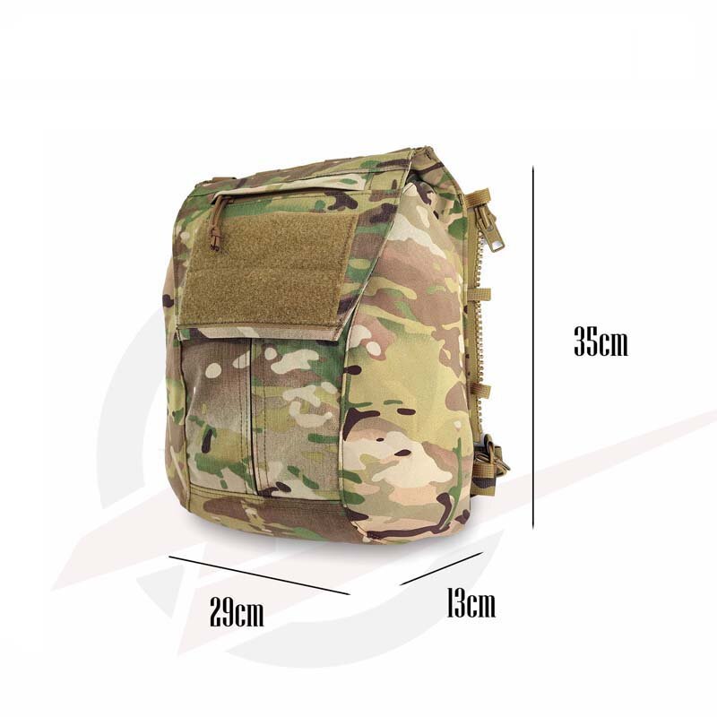กระเป๋าใส่แผ่นซิปกระเป๋าทหารกองทัพ JPC2.0 CP แผงซิปอะแดปเตอร์กระเป๋าเป้สะพายหลังอุปกรณ์เสริมแอร์ซอฟท์