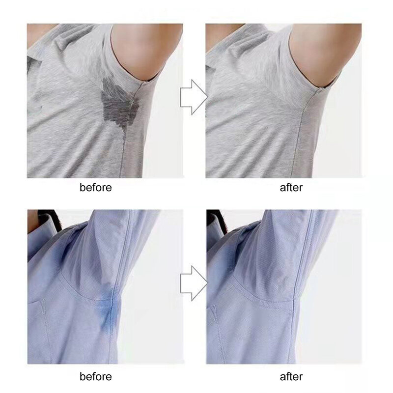 50/100Pcs Armpit Sweat Pads Underarm Summer Deodorant Disposable Absorbing Pad Anti Perspiration Stickers Unisex Anti Sweat Pads