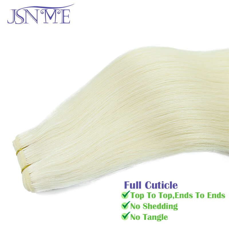 Пряди для наращивания JSNME, настоящие натуральные человеческие волосы, оригинальные пряди для наращивания, коричневые светлые волосы 14-24 дюймов для женщин