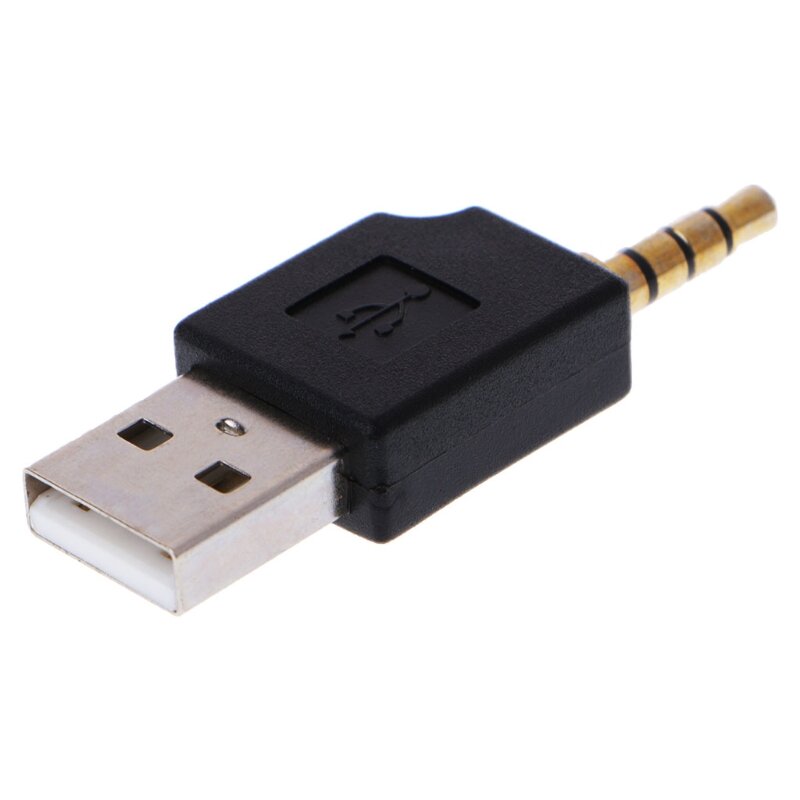 Adattatore ausiliario Aux maschio da 3.5mm a USB 2.0 per apple per iPod per shuffle 1st 2nd MP3 Dropship