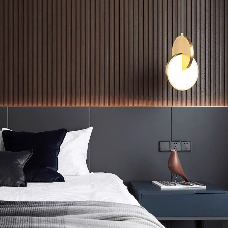 Żyrandole matowy połysk makaronik oświetlenie LED kreatywny wisiorek światło sypialnia salon wiszące lśniące oprawa domowe 2024