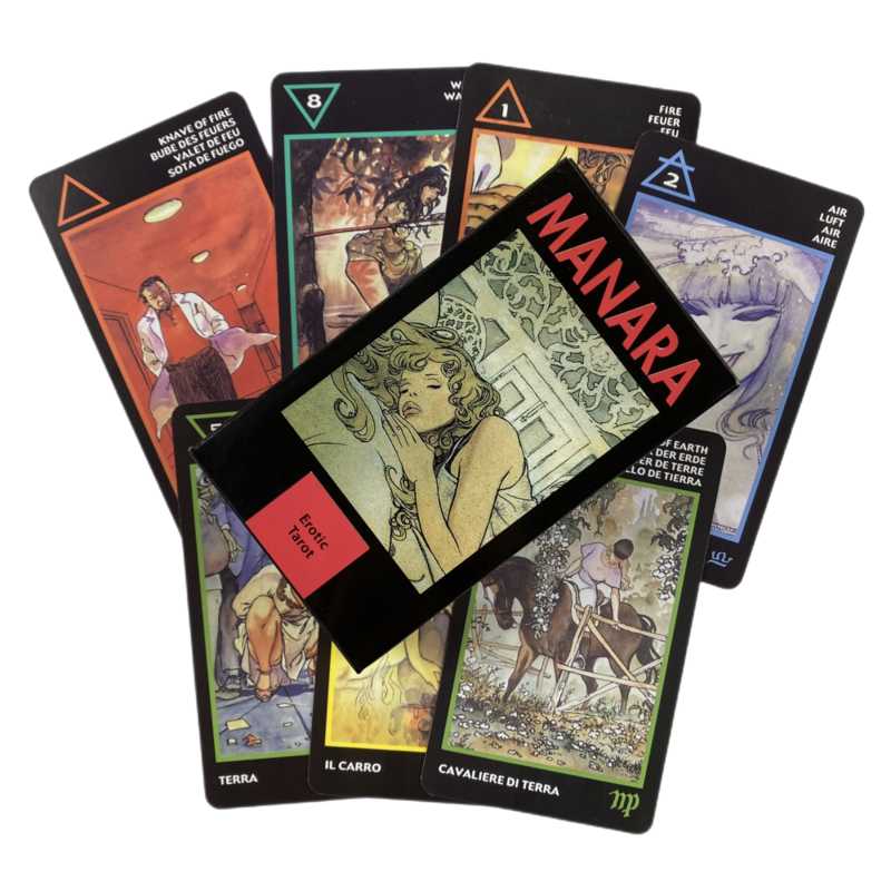 Mazzo di carte dei tarocchi Manara Oracle English Visions divinazione Edition Borad Playing Games