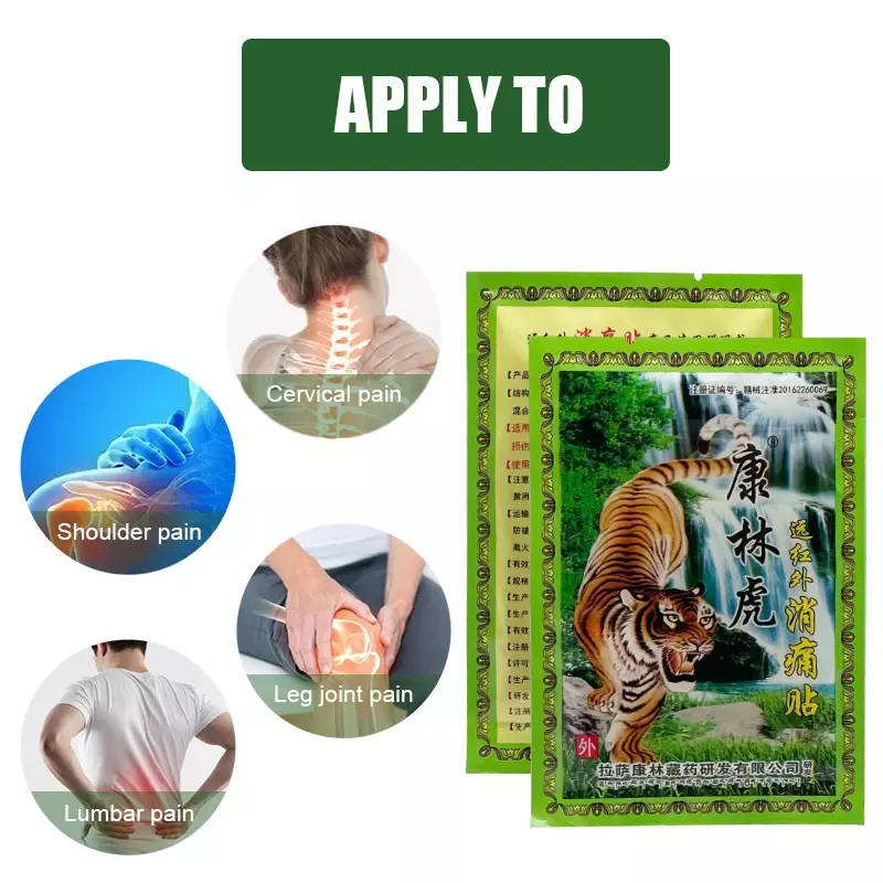 120Pc/15Bags Tiger Balm Patch For Neck Joint Back Body Pain Relaxation Medical Plaster Rheumatism Chinese Herbal Medical Plaster
