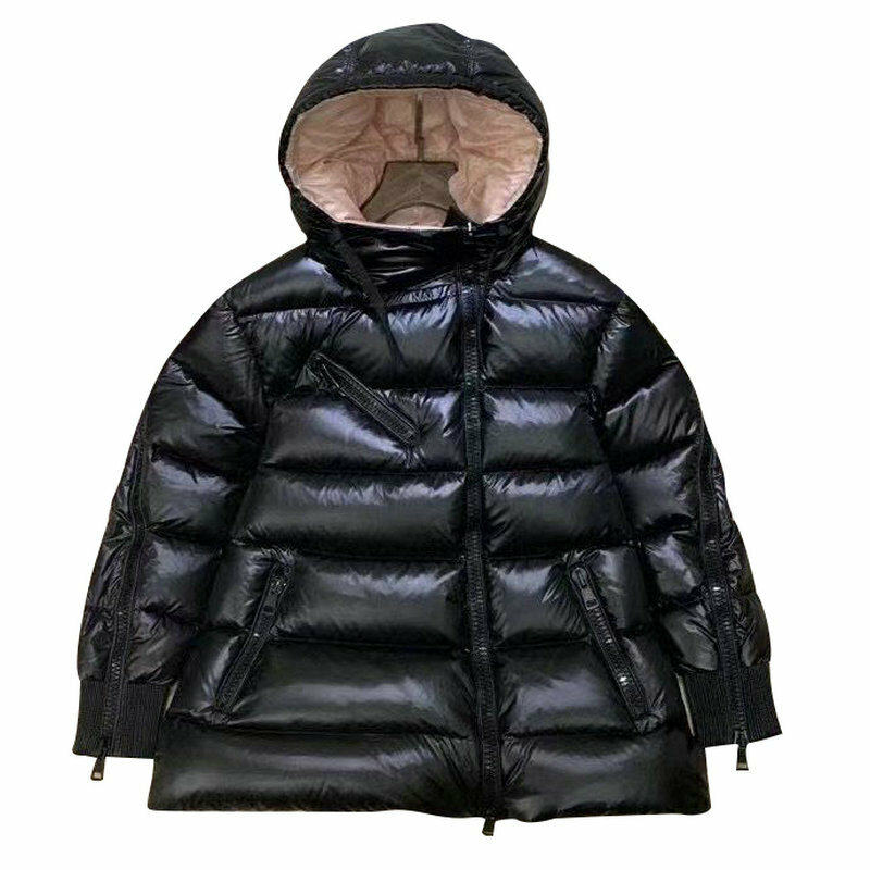 CEYB 2022 зимние черные длинные новые модные пальто средней длины на белом утином пуху