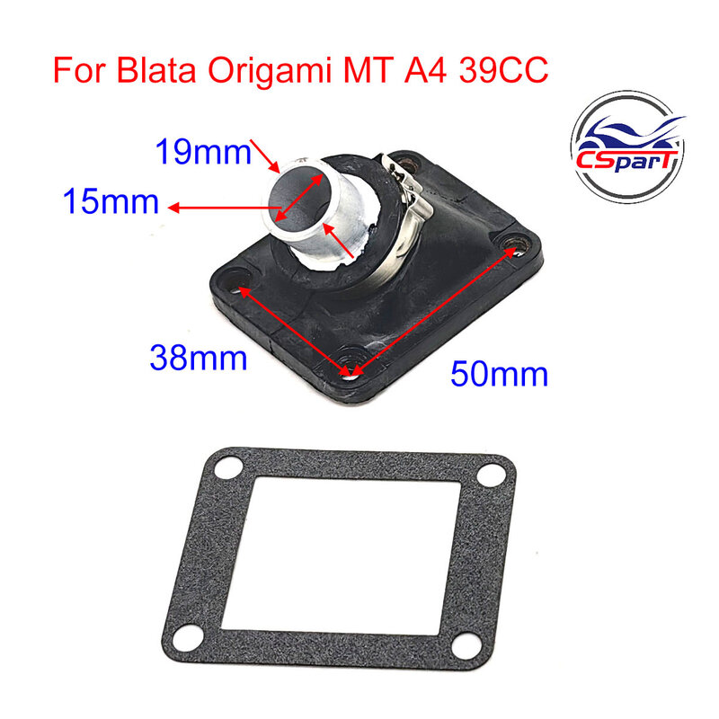 Inlaatspruitstuk Voor Blata 39cc Mt A4 C1 Watergekoelde Pocket Fiets Onderdelen
