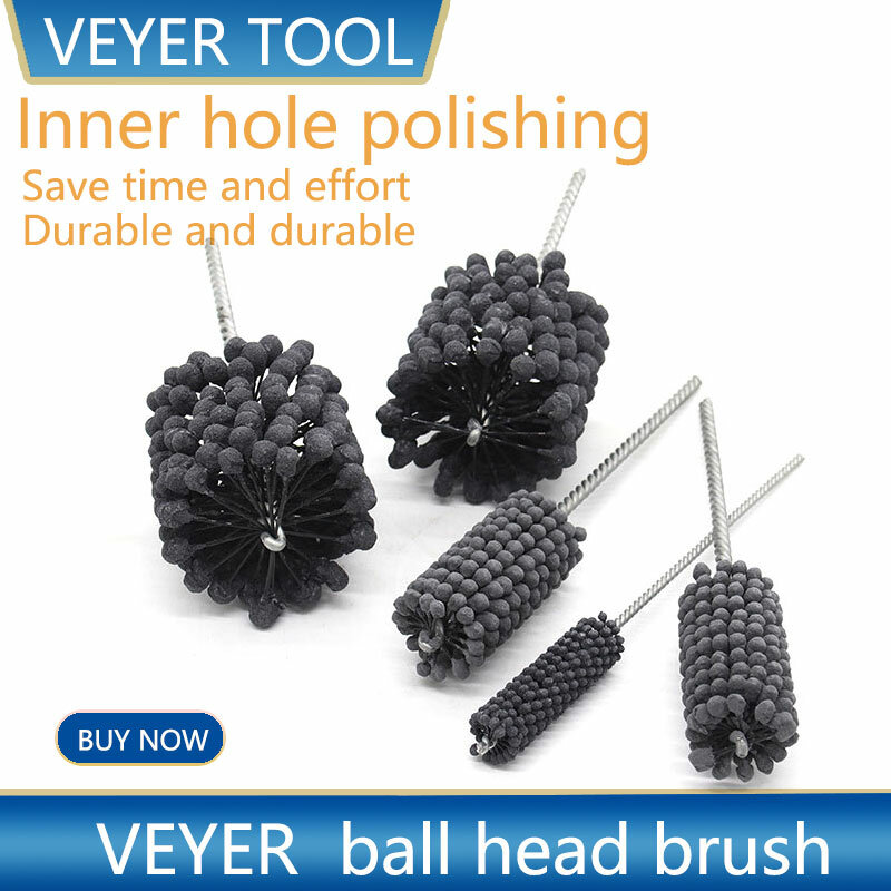 VETER-Flex Honing Balls for Polishing, Deburring for Cylinder, Polishing Tool, CNC, 320 Grit, 80mm